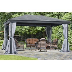 Gazebo Penguin Venus - Gazebo 12x14 Metal Roof - Gray (43224MR-32)