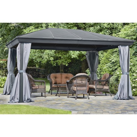 Gazebo Penguin Venus - Gazebo 12x14 Metal Roof - Gray (43224MR-32) Gazebo Penguin Venus - Gazebo 12x14 Metal Roof - Gray (43224MR-32)