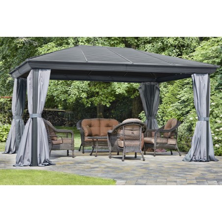 Gazebo Penguin Venus - Gazebo 12x16 Metal Roof - Gray (43226MR-32)