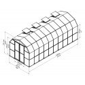 Rion 8x20 Grand Gardener 2 Greenhouse Kit - Twin Wall (HG7220)