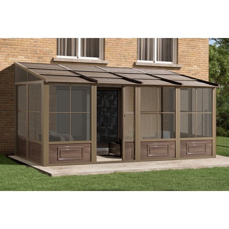 Gazebo Penguin Florence 8x16 Metal Roof - Sand (W1608MR-12)