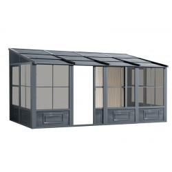 Gazebo Penguin Florence 8x16 Metal Roof - Gray (W1608MR-32)