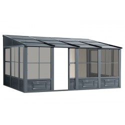 Gazebo Penguin Florence 10x16 Metal Roof - Gray (W1610MR-32)