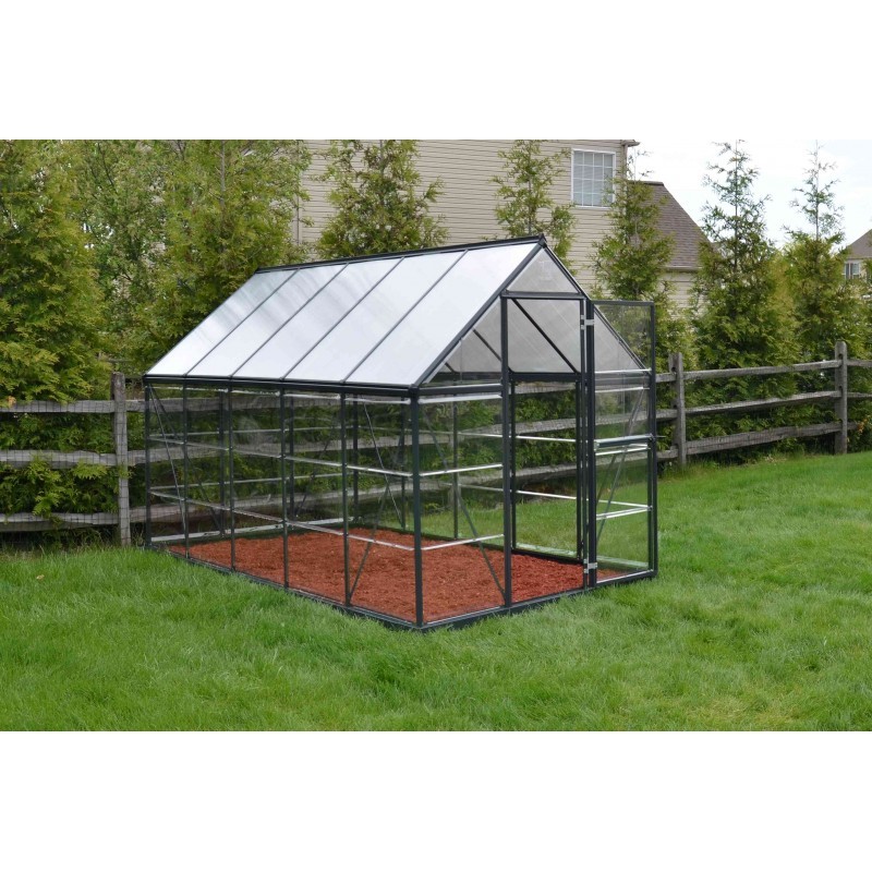 Palram - Canopia Hybrid 6' x 10' Greenhouse Kit - Gray (HG5510Y)