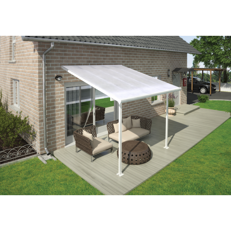 Palram - Canopia 10x10 Feria Patio Cover Kit - White (HG9310)