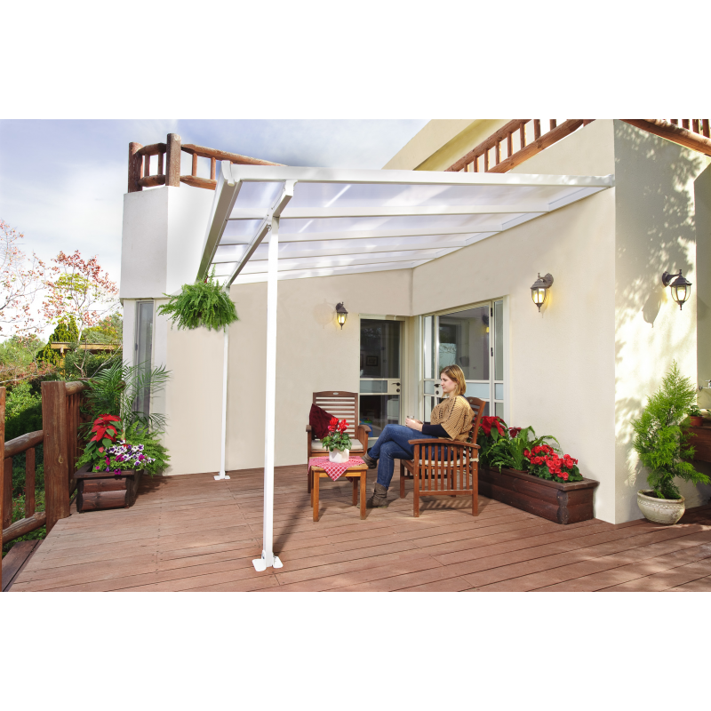 Palram - Canopia 10x10 Feria Patio Cover Kit - White (HG9310)