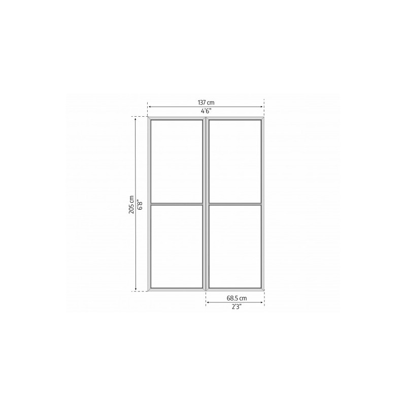 Palram - Canopia SanRemo 10' x 10' Patio Enclosure - Gray/Clear with Screen Doors (6) (HG9073)