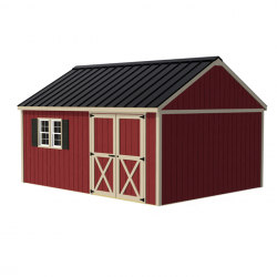 Best Barns New Castle 12x16 Wood Storage Shed Kit - ALL Pre-Cut (newcastle_1612)