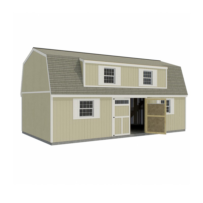Best Barns Ravenna 16x28 Wood Storage Shed Kit (ravenna_1628)