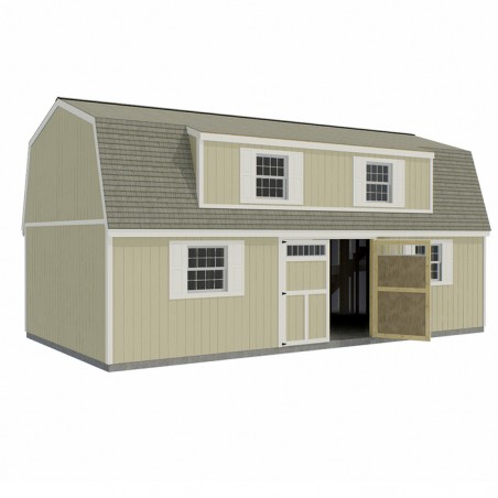 Best Barns Ravenna 16x28 Wood Storage Shed Kit (ravenna_1628)