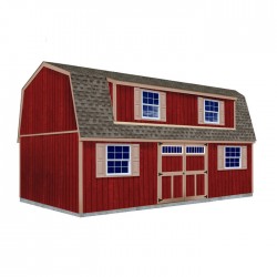 Best Barns Crafted Colossal Elite 16x32 Barndominium - Transom Door+ Dormers (CCOLTD32)