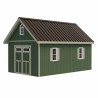 Best Barns Planner's Paradise 12x16 Pre-Cut Shed Kit - Transom Doors (PPARTD16)
