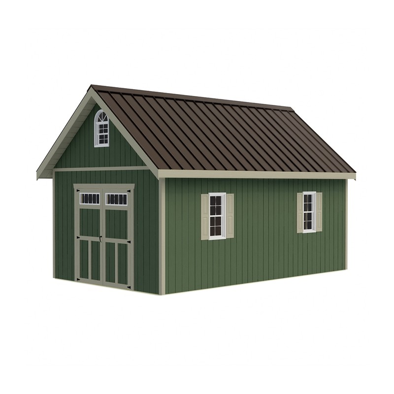 Best Barns Planner's Paradise 12x20 Pre-Cut Shed Kit - Transom Doors (PPARTD20)