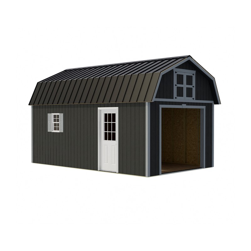 Best Barns Maker's Loft 12x20 Standard Garage Kit w/ Split Loft & Loft Door (MLOFND20LF)