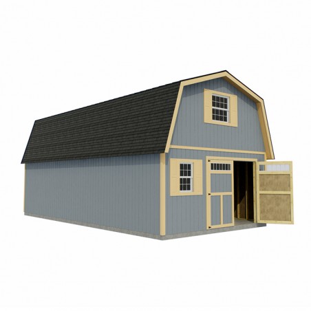 Best Barns Virginia 16x32 Wood Storage Shed Kit (virginia_1632)