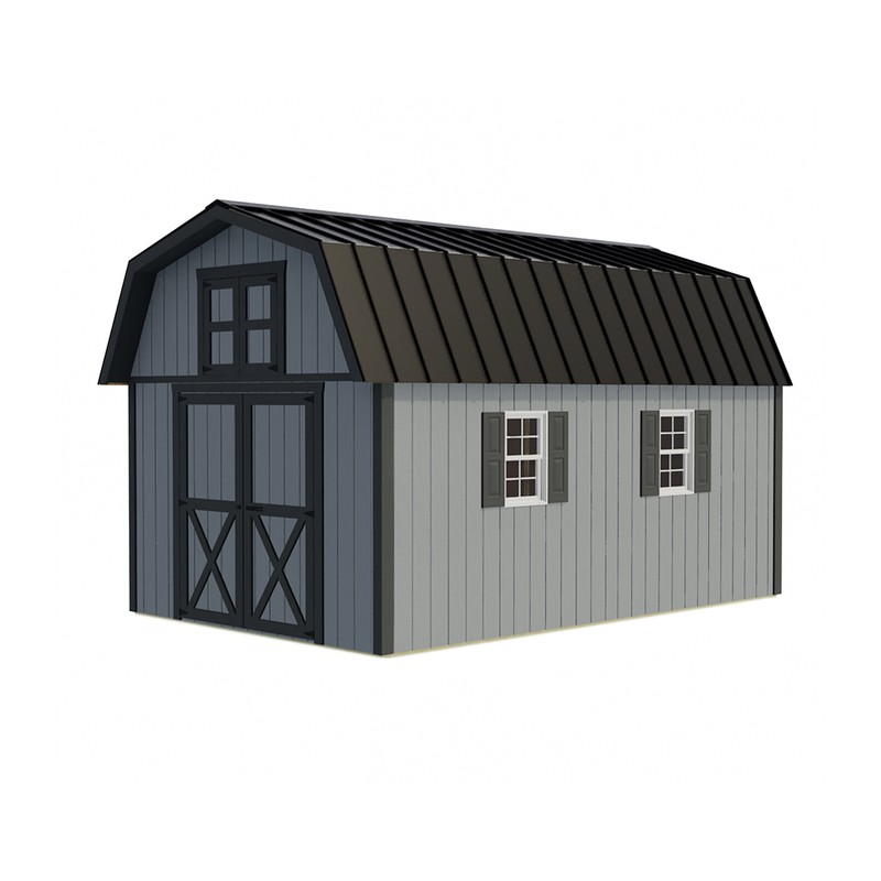 Best Barns Woodville 10x16 Wood Storage Shed Kit - ALL Pre-Cut (woodville_1016)