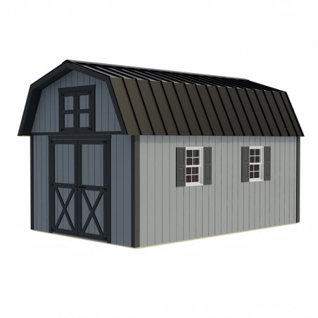 Best Barns Woodville 10x16 Wood Storage Shed Kit - ALL Pre-Cut (woodville_1016)