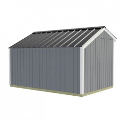 Best Barns Sophisticated Salt Box 8x12 DIY Wood Shed Kit - Offset Eave Door (SBOXDE12)