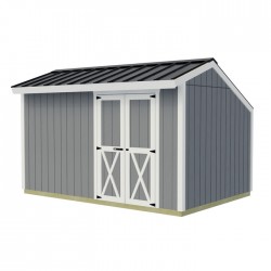 Best Barns Sophisticated Salt Box 8x12 DIY Wood Shed Kit - Offset Eave Door (SBOXDE12)