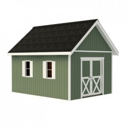 Best Barns Planner's Paradise 12x20 ALL Pre-Cut Wood Storage Shed Kit - Sliding Doors (PPARSD20)