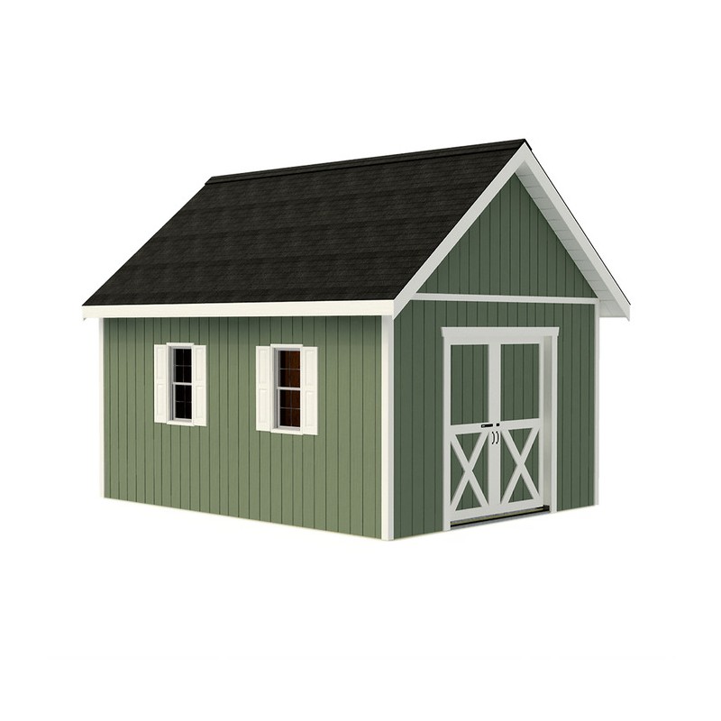 Best Barns Planner's Paradise 12x20 ALL Pre-Cut Wood Storage Shed Kit - Sliding Doors (PPARSD20)