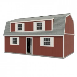Best Barns Crafted Colossal Elite 16x32 Barndominium w/ Man Door + Dormers (CCOLMD32)