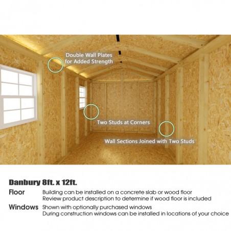 Best Barns Handmade Haven Mini 8x12 Specialty Shed Kit- Centered Gable Door (HMINDG12) Best Barns Handmade Haven Mini 8x12 Specialty Shed Kit- Centered Gable Door (HMINDG12)