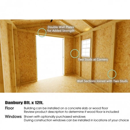 Best Barns Handmade Haven Mini 8x12 Specialty Shed Kit- Centered Gable Door (HMINDG12) Best Barns Handmade Haven Mini 8x12 Specialty Shed Kit- Centered Gable Door (HMINDG12)