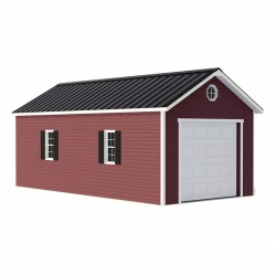 Best Barns Greenbriar 12x20 Wood Garage Shed Kit - ALL Pre-Cut (greenbriar_1220)