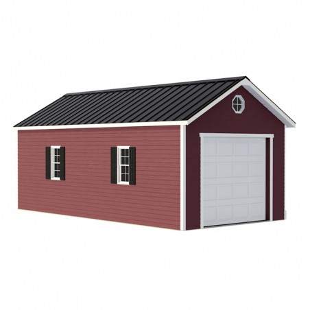 Best Barns Greenbriar 12x20 Wood Garage Shed Kit - ALL Pre-Cut (greenbriar_1220)