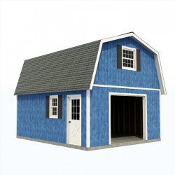 Best Barns Jefferson 16x24 Wood Garage Kit - All Pre-Cut (jefferson_1624)
