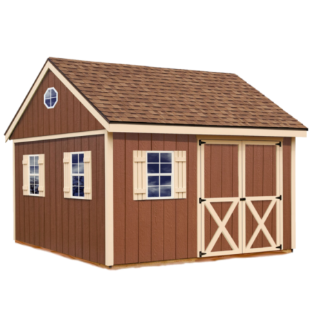 Best Barns Mansfield 12x12 Wood Storage Shed Kit (mansfield_1212)