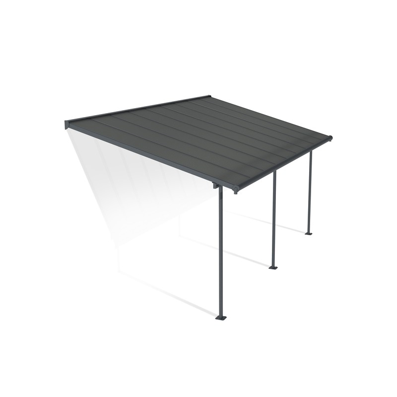 Palram - Canopia 10x18 Sierra Patio Cover - Gray/Gray (HG9078)