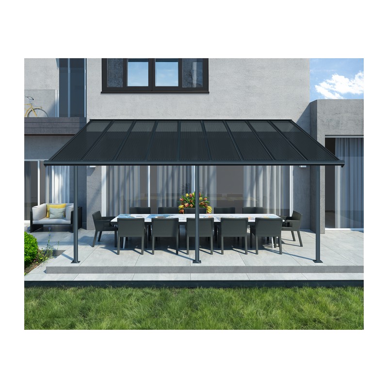 Palram - Canopia 10x18 Sierra Patio Cover - Gray/Gray (HG9078)