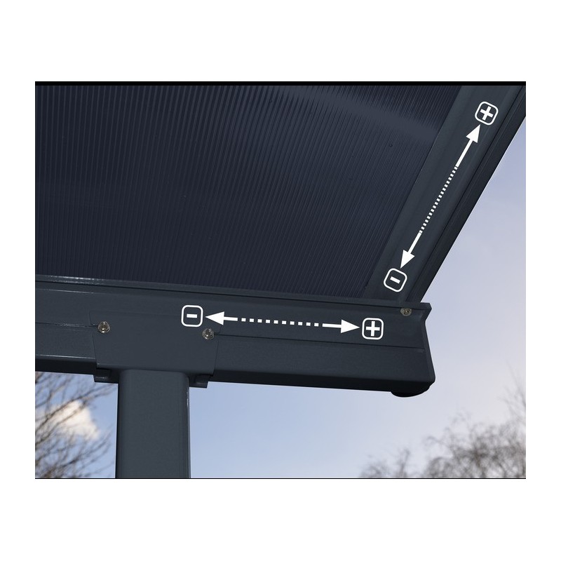 Palram - Canopia 10x20 Sierra Patio Cover - Gray/Gray (HG9079)