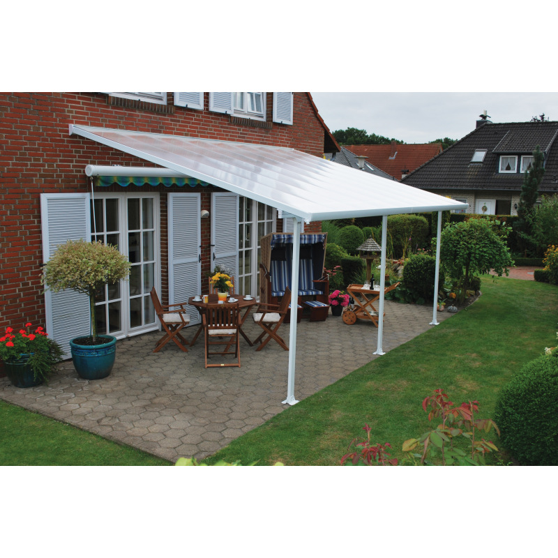 Palram - Canopia 10x24 Feria Patio Cover Kit - White (HG9324)