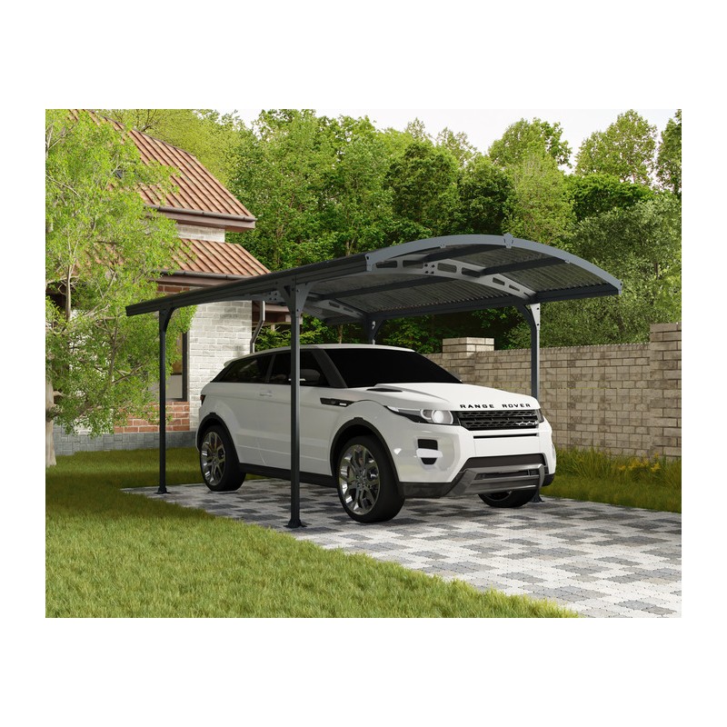Palram - Canopia 10' x 16' Atlas 5000 Carport  Kit - Gray/Bronze (HG9136)