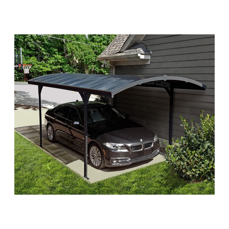 Palram - Canopia 10' x 16' Atlas 5000 Carport  Kit - Gray/Bronze (HG9136)