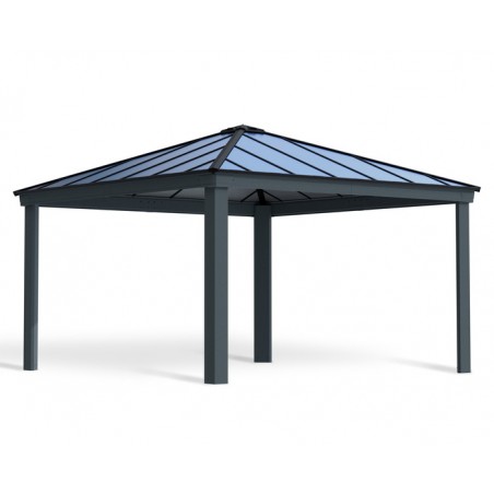 Palram - Canopia Dallas 14x14 Gazebo- Gray (HG9155)