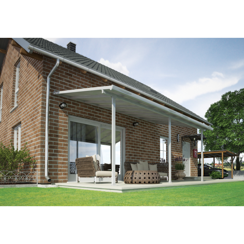 Palram - Canopia 10x28 Feria Patio Cover Kit - White (HG9328)