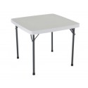 Lifetime Light Commercial 37 in. Square Folding Card Table - White (22315)