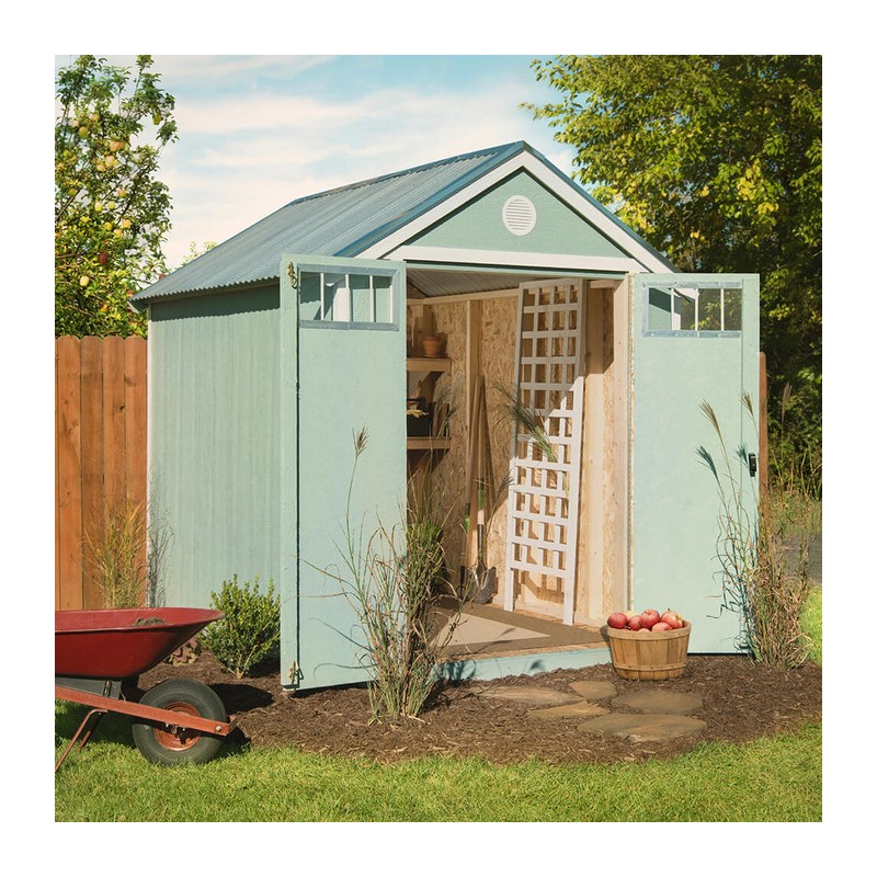 Handy Home 6' x 8' Gable w/ Metal Roof & Floor (19465-8)