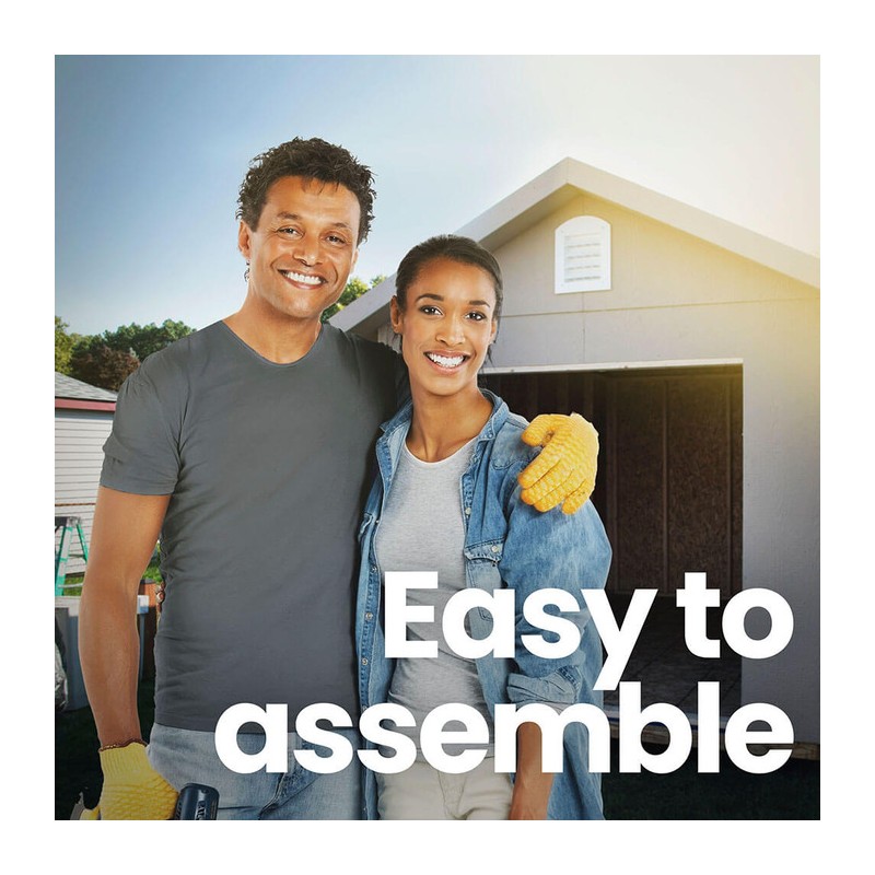 Handy Home 6' x 8' Gable w/ Metal Roof & Floor (19465-8)