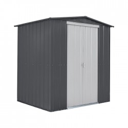 Globel 6x6 Metal Storage Shed with Double Sliding Doors (G66DF2S)