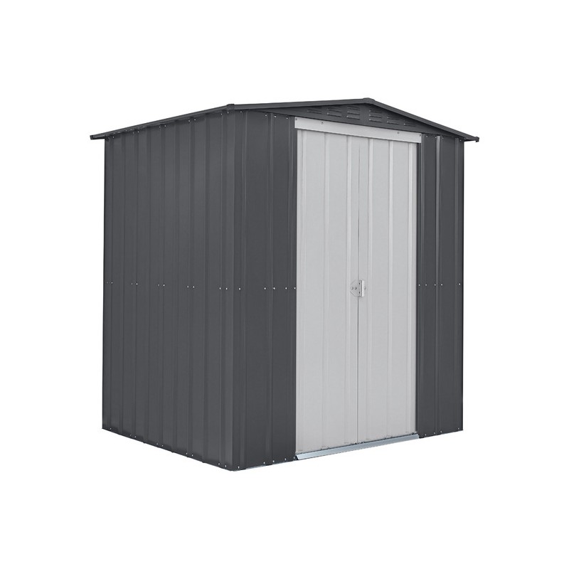 Globel 6x6 Metal Storage Shed with Double Sliding Doors (G66DF2S)