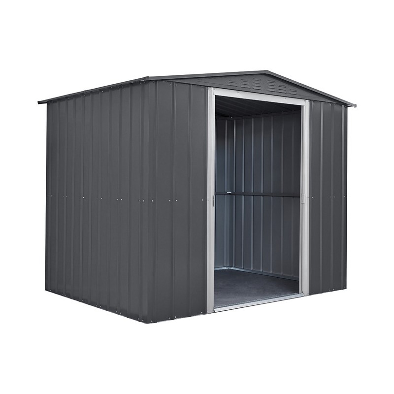 Globel 8x6 Metal Storage Shed with Double Sliding Doors (MG86DF3S)