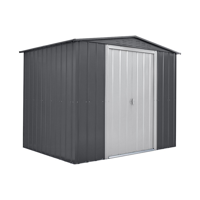 Globel 8x6 Metal Storage Shed with Double Sliding Doors (MG86DF3S)