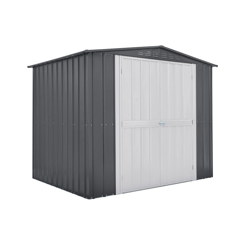 Globel 8x6 Metal Storage Shed with Double Hinged Doors (MG86DF3DH)
