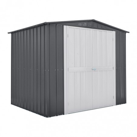 Globel 8x6 Metal Storage Shed with Double Hinged Doors (MG86DF3DH)