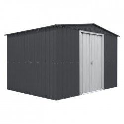Globel 10x8 Metal Storage Shed with Double Sliding Doors (MG108DF3S)